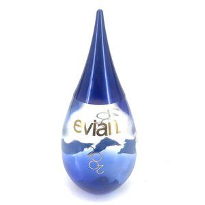 Rare 2002 Evian Collectible Glass Water Bottle